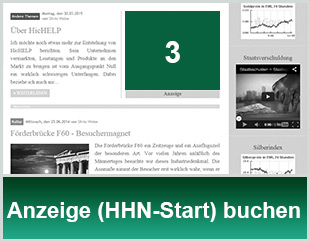 Anzeige HHN-Start buchen